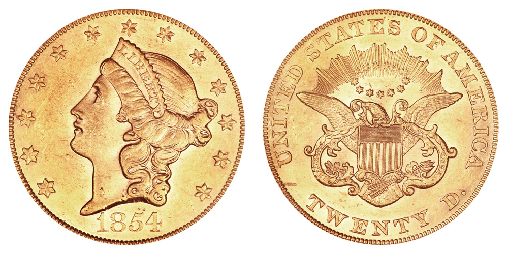 1854 Large Date — Double Eagle Book