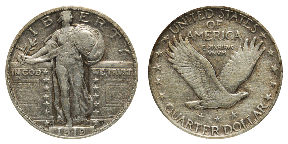 Coin Mintage Standing Liberty Quarter Landofcoins Com
