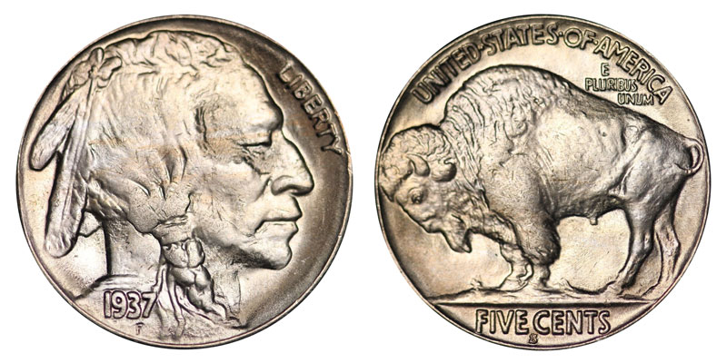 1937 Indian Head Nickel