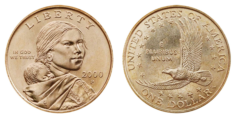 Sacagawea coin front and back