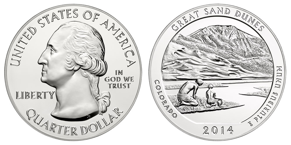 2014 Great Sand Dunes - Bullion America The Beautiful 5 Ounce