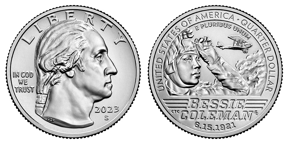 2023 S Bessie Coleman Quarter Uncirculated American Women Quarters Program Coin Value Prices