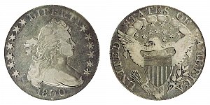 <b>1800 Draped Bust Silver Dollar: Dotted Date