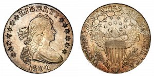 <b>1800 Draped Bust Silver Dollar: Normal Dies