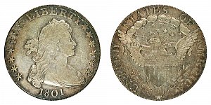 <b>1801 Draped Bust Silver Dollar