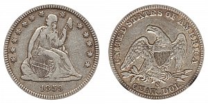 <b>1859-S Seated Liberty Quarter