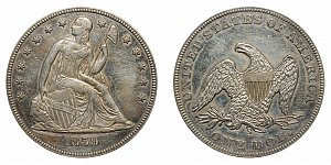 <b>1859-S Seated Liberty Silver Dollar