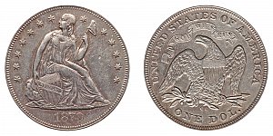 <b>1870-CC Seated Liberty Silver Dollar