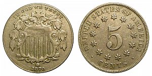 <b>1870 Shield Nickel