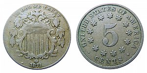 <b>1871 Shield Nickel