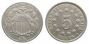 <b>1874 Shield Nickel
