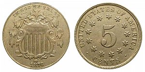 <b>1876 Shield Nickel