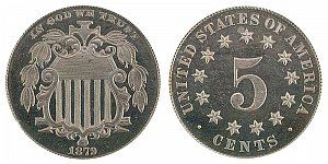 <b>1879 Shield Nickel