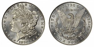 <b>1880-O Morgan Silver Dollar: Normal Date