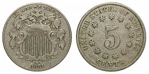 <b>1881 Shield Nickel