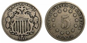 <b>1882 Shield Nickel