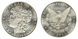 <b>1893-CC Morgan Silver Dollar