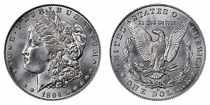 <b>1894-O Morgan Silver Dollar