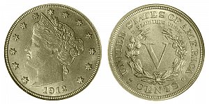 <b>1912-S Liberty Nickel