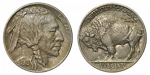 <b>1916-S Buffalo Nickel