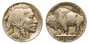 <b>1934-D Buffalo Nickel