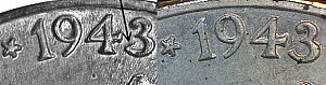 <b>1943-P Jefferson Nickel: 3 Over 2
