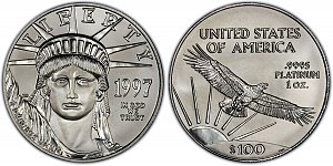 1997 American Platinum Eagle