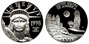 1998 American Platinum Eagle