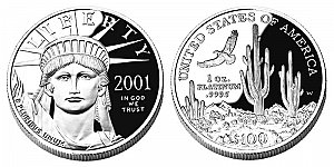 2001 American Platinum Eagle