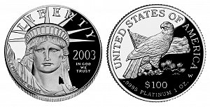2003 American Platinum Eagle