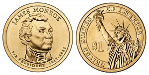 2008 James Monroe Presidential Dollar Coin