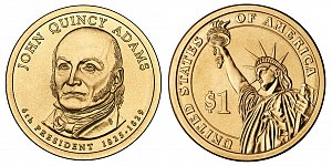 2008 John Quincy Adams Presidential Dollar Coin