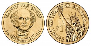 2008 Martin Van Buren Presidential Dollar Coin