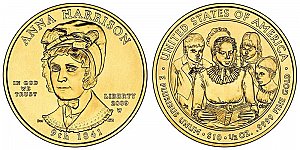 2009 Anna Harrison First Spouse Gold Coin