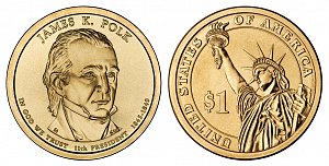 2009 James K. Polk Presidential Dollar Coin