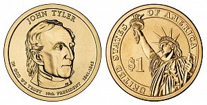 2009 John Tyler Presidential Dollar Coin