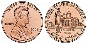 2009 Lincoln Bicentennial Cent - Professional Life in Illionis Capitol