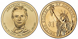 2010 Abraham Lincoln Presidential Dollar Coin