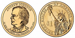 2011 Andrew Johnson Presidential Dollar Coin