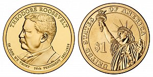 2013 Theodore Roosevelt Presidential Dollar Coin