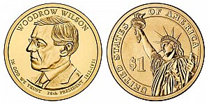 2013 Woodrow Wilson Presidential Dollar Coin