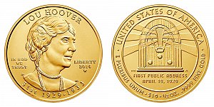 2014 Lou Hoover First Spouse Gold Coin