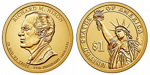 2016 Richard Nixon Presidential Dollar Coin Design