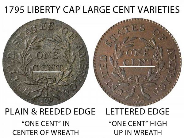 1795 Liberty Cap Large Cent - One Cent High in Wreath