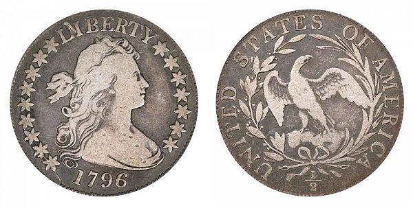 1796 Draped Bust Half Dollar - 16 Stars