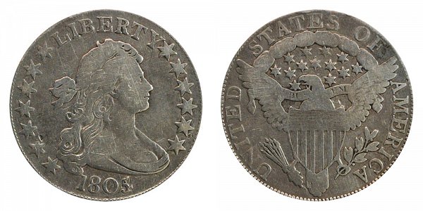1805/4 Draped Bust Half Dollar - 5 Over 4 Overdate