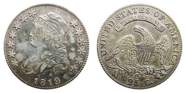 1819 Capped Bust Quarter - Large 9 