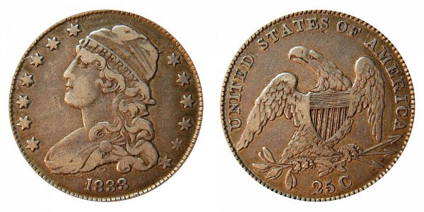 1833 Capped Bust Quarter 