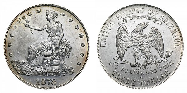 1878 S Trade Silver Dollar