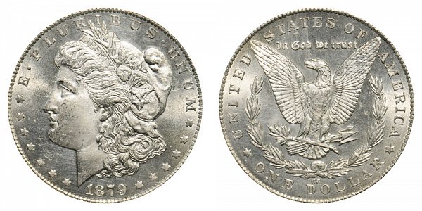 1879 CC Morgan Silver Dollar - Clear CC 